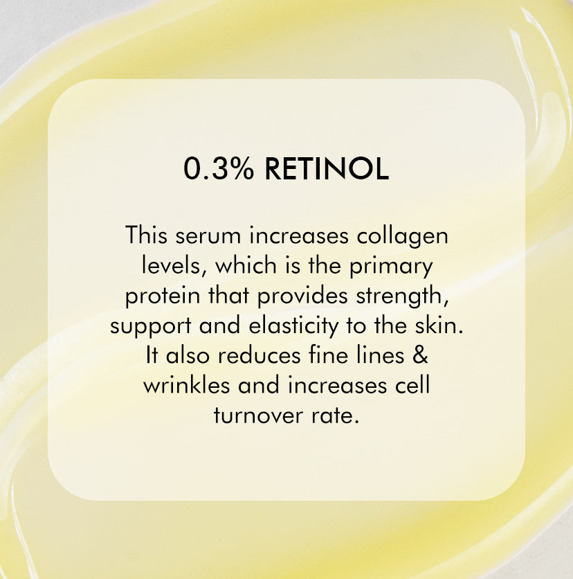 0.3% Retinol & Black Tea Complex™ Anti-Ageing Face Serum | Boosts Collagen by 80% - 20 ml