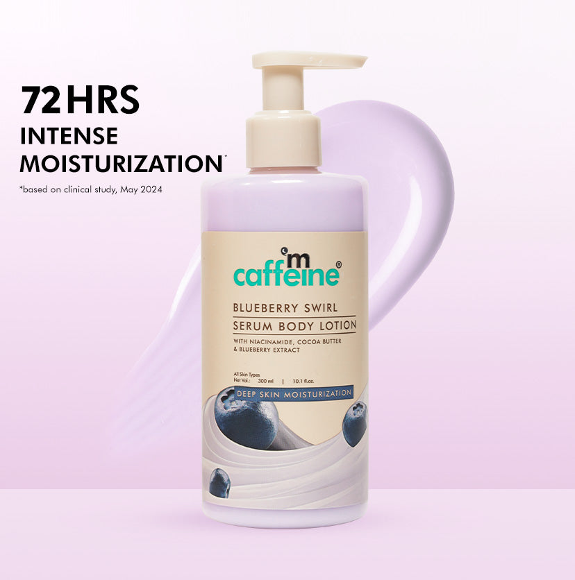 Blueberry Swirl Serum In Body Lotion with Niacinamide & Cocoa Butter| 72Hrs Deep Moisturization