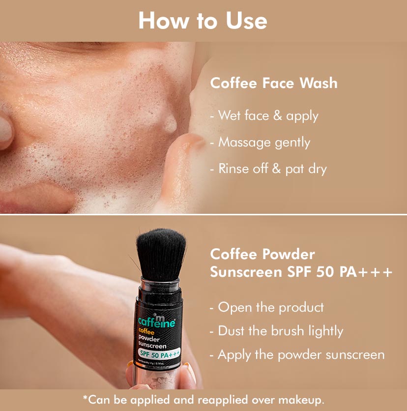 Coffee Cleanse & Protect SPF 50 PA +++ Routine