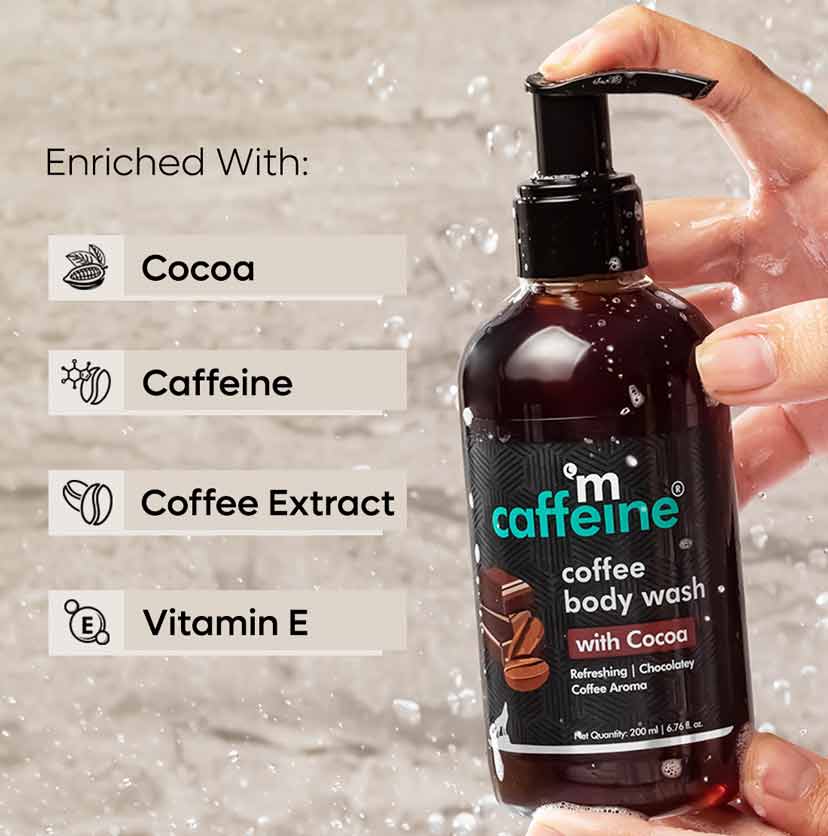 Coffee Body Wash with Cocoa for Energizing & De-Tan -200ml