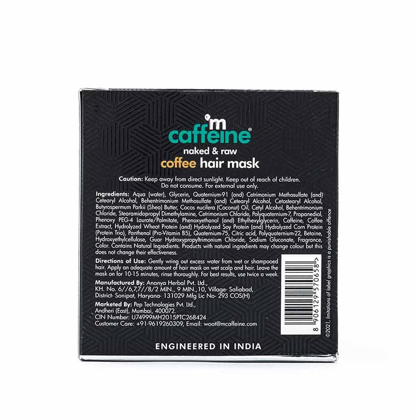 Coffee Hair Mask with Pro Vitamin B5 - 200g