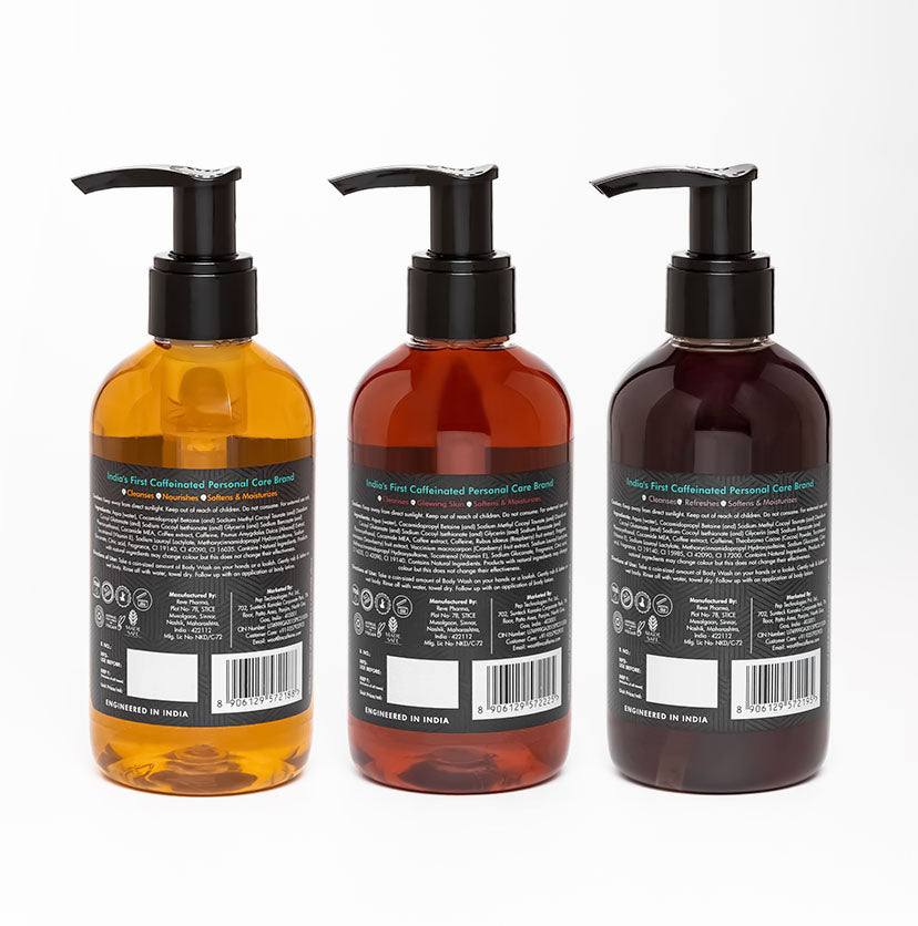 Coffee Body Washes Trio