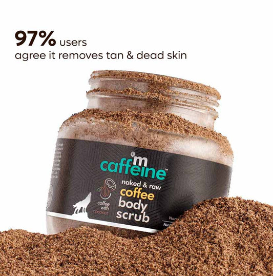 Coffee Body Scrub for Tan-Free & Smooth Skin - 100 g - Natural & Vegan