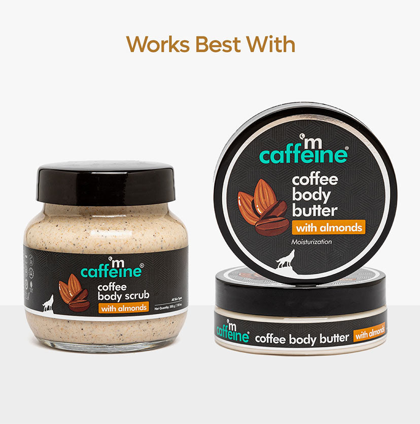 Moisturizing & Creamy Coffee Body Scrub with Almonds for Smooth Skin - 100g