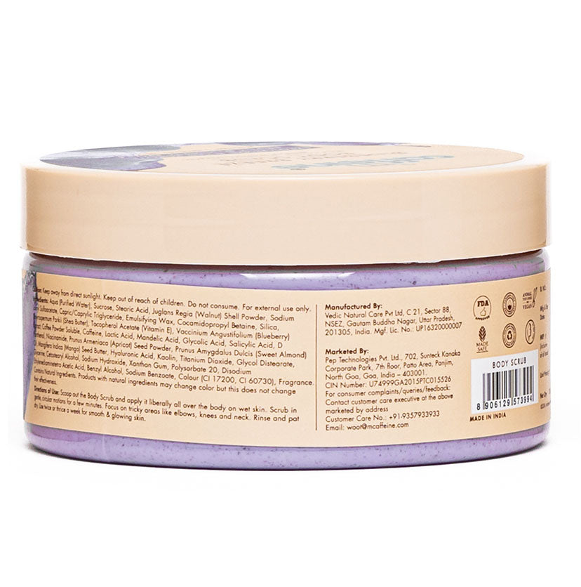 Blueberry Breeze Body Scrub | Exfoliates, Removes Tan | Fruity Blueberry Aroma - 175g