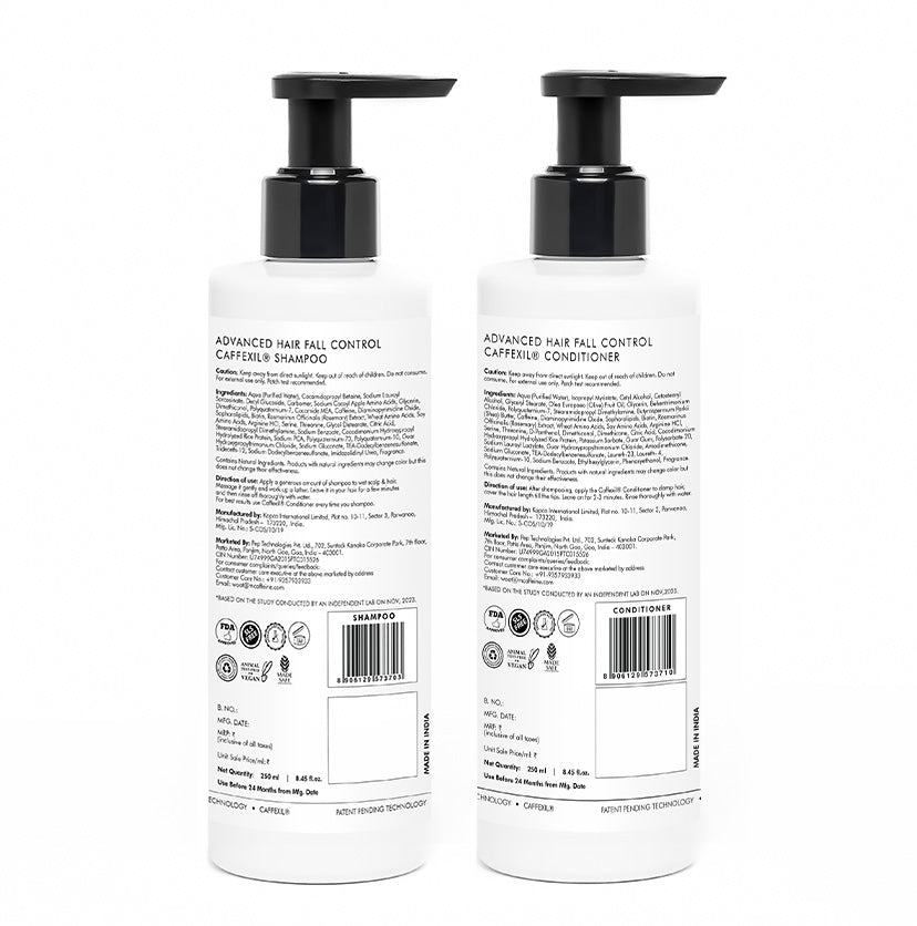 Caffexil® Advanced Hair Fall Control Shampoo & Conditioner