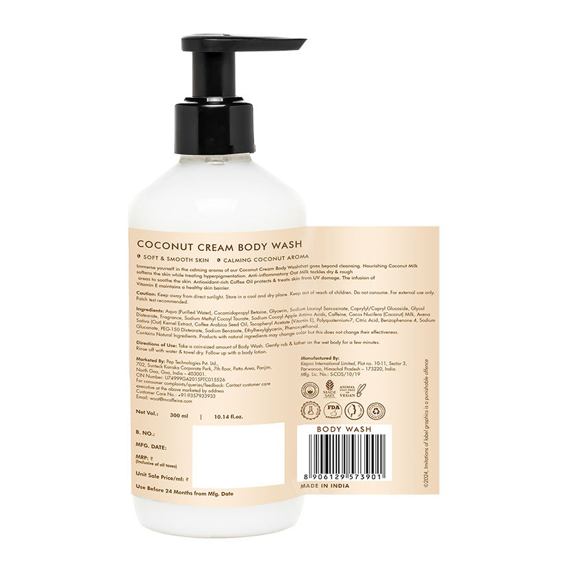 Coconut Cream Body Wash | Calming Coconut Aroma  - 300 ml