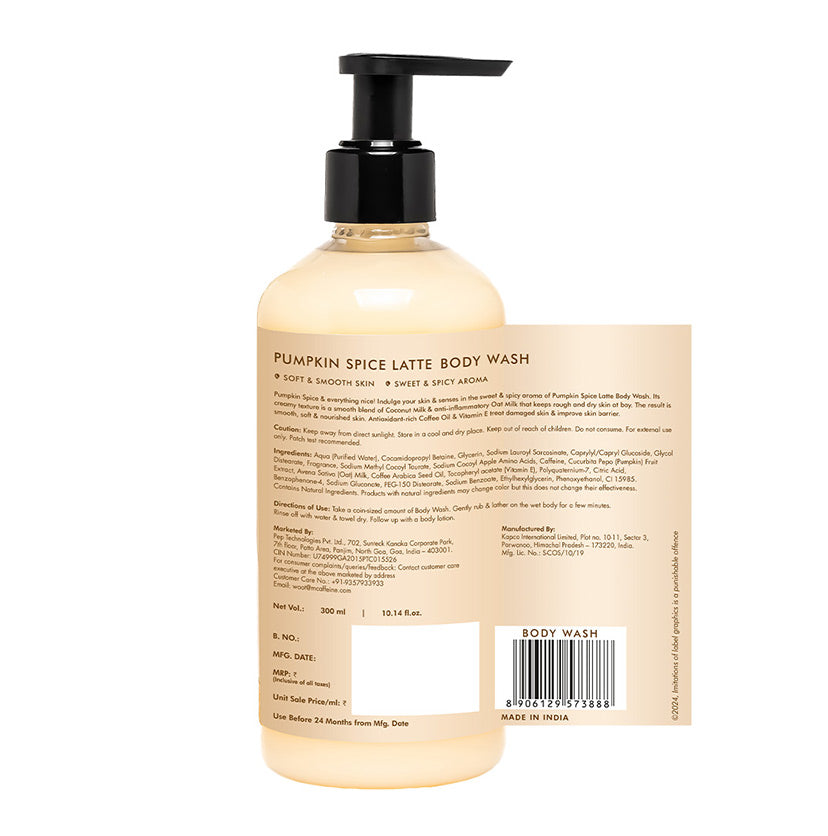 Pumpkin Spice Latte Body Wash | Sweet & Spicy Aroma -300 ml