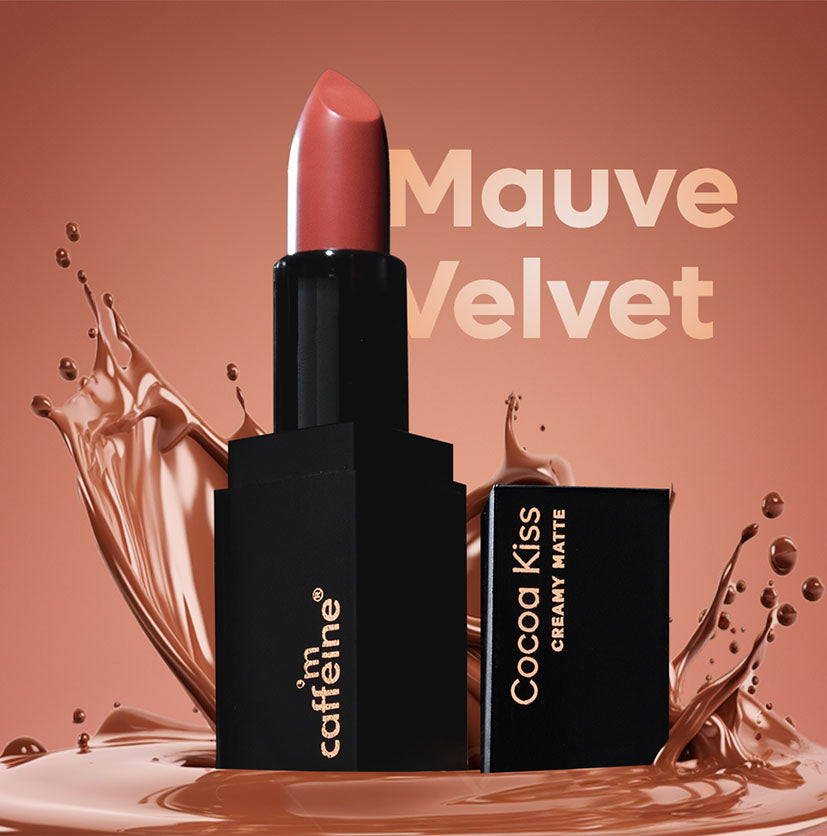 Cocoa Kiss Creamy Matte Nude Lipstick with Cocoa Butter - Mauve Velvet