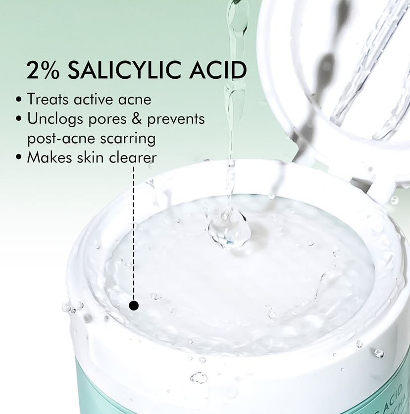 2% Salicylic Acid Serum Clear Skin Acne Pads | Acne & Oil Control - 40 N (x1)