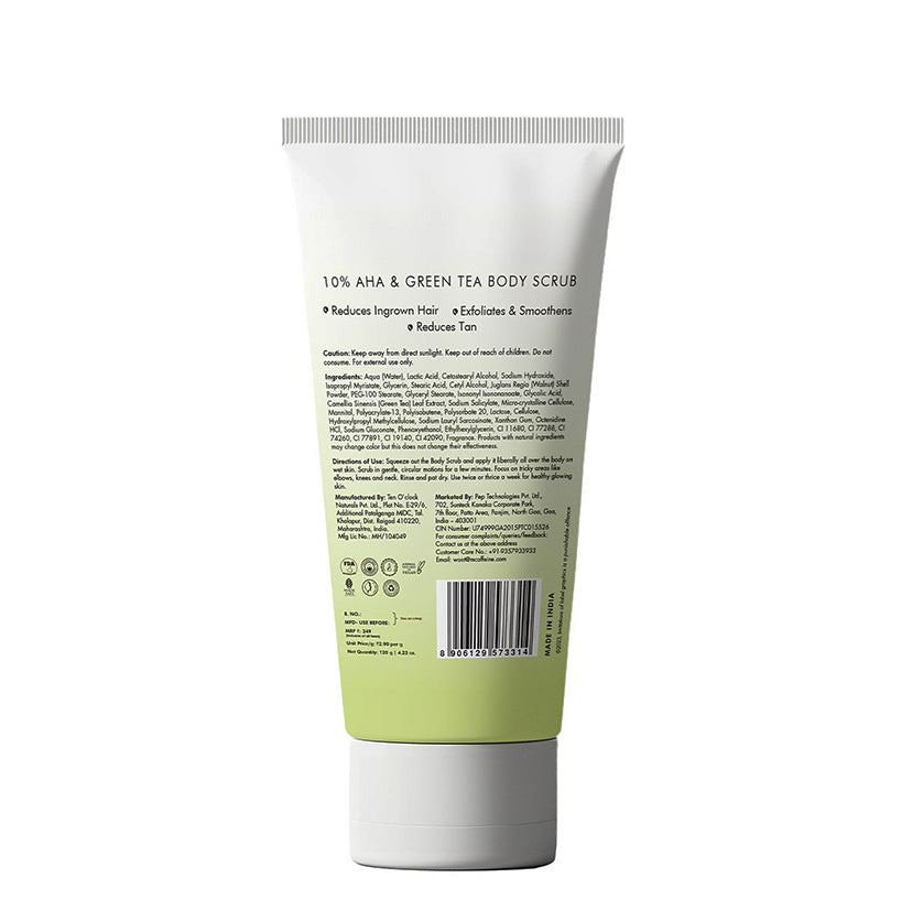 10% AHA & Green Tea Body Scrub - 120 g