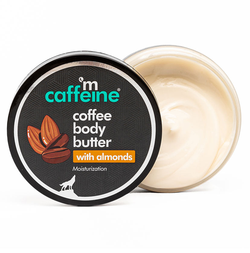 Coffee & Almond Body Butter with Shea Butter for Deep Moisturization & Smooth Skin