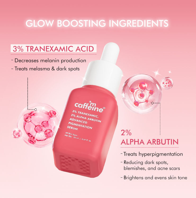 CLEAR GLOW 3% Tranexamic, 2% Alpha Arbutin Advanced Pigmentation Serum - 20ml